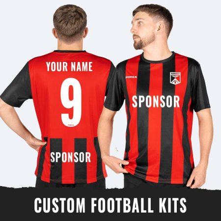 Custom FORZA Men's Striped Football Kits [Shirts/Shorts/Socks]