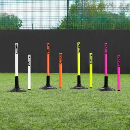 FORZA 1.5ft Mini Slalom Poles - 4x Colours [25mm/34mm] - Pack Of 8