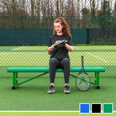 Vermont Tennis Court Bench - 2/3 Seater [3x Colours]