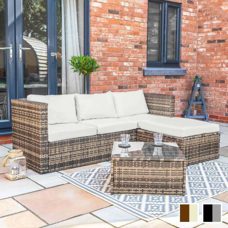 Harrier Rattan Corner Sofa Set [4 Seats]