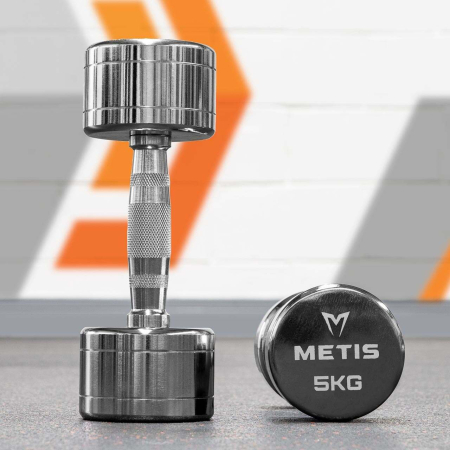 METIS Chrome Dumbbells [1kg - 10kg] | Net World Sports