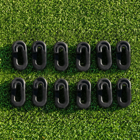 Tennis Net Clips [80 Pack] - Black