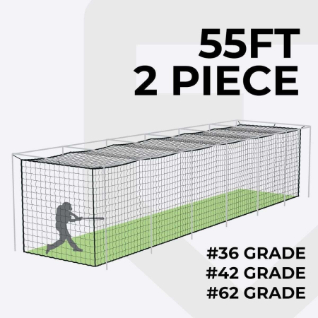 FORTRESS 55ft (16.8m) Batting Cages [2 piece cage]