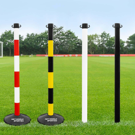 Post & Bases for Plastic Chain Barriers [4x Colours]