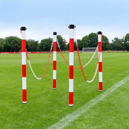 Ground Spike Plastic Post & Chain [5x Colours]