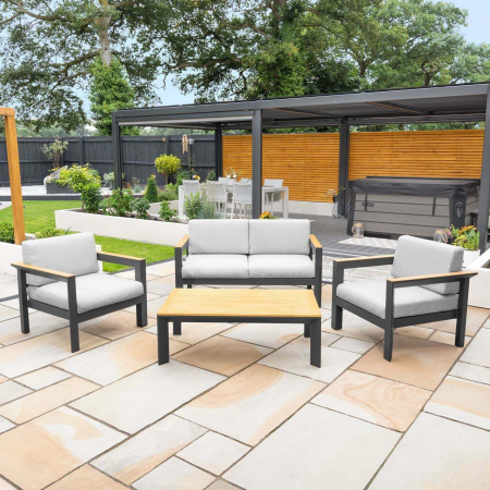 Harrier Luxury Alu Garden Sofa & Table Set | Net World Sports