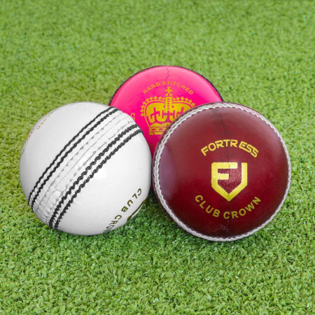 FORTRESS Club Crown Cricket Balls [Red/White/Pink]