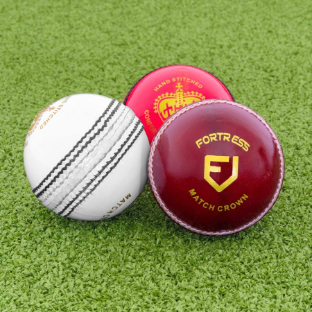 FORTRESS Match Crown Cricket Balls [Red/White/Pink]