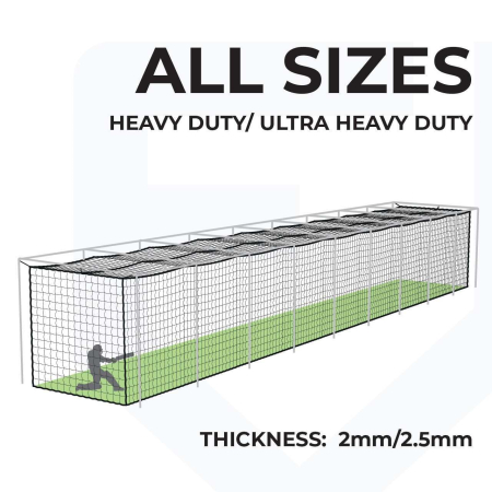 FORTRESS Drop In Cricket Nets - All Sizes [Heavy Duty/Ultra Heavy Duty]