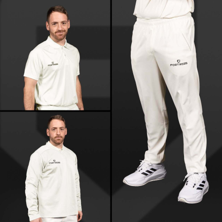 FORTRESS Men’s Cricket Whites [Shirts/Sweaters/Trousers]