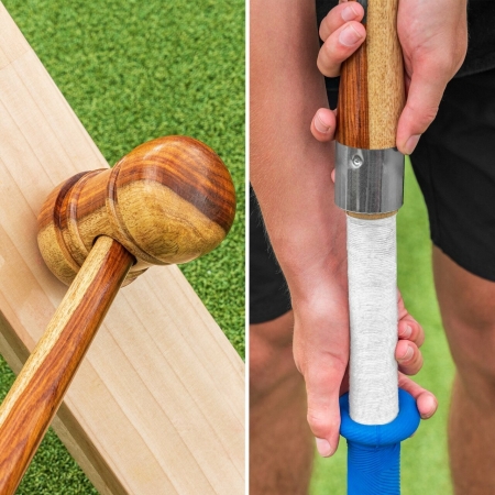 FORTRESS 2-In-1 Cricket Bat Mallet & Re-Grip Cone