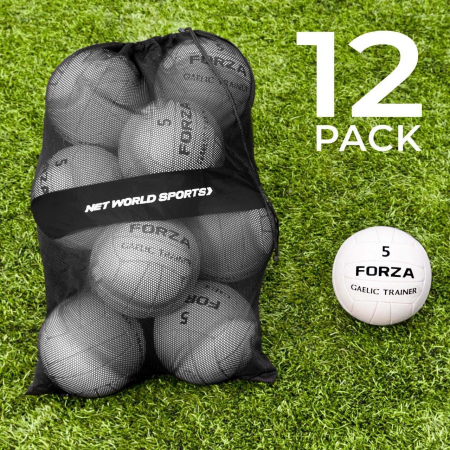 FORZA GAA Gaelic Football Training Balls and Carry Bag [12 Pack]