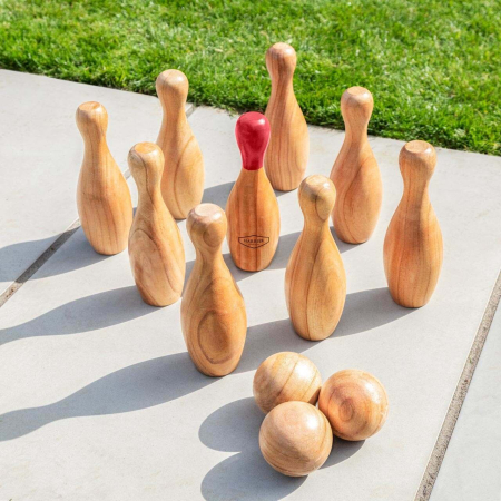 Harrier Wooden Skittles Set | Net World Sports