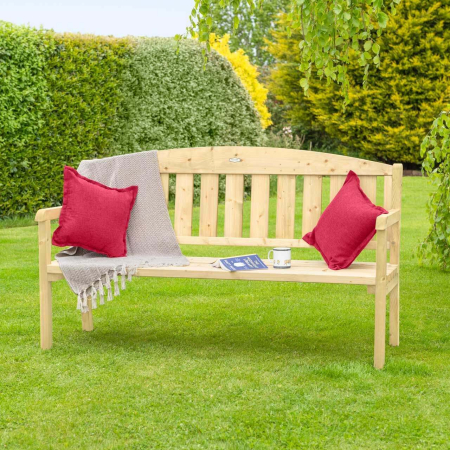 Harrier Wooden Garden Benches [3 Sizes - Heavy Duty]