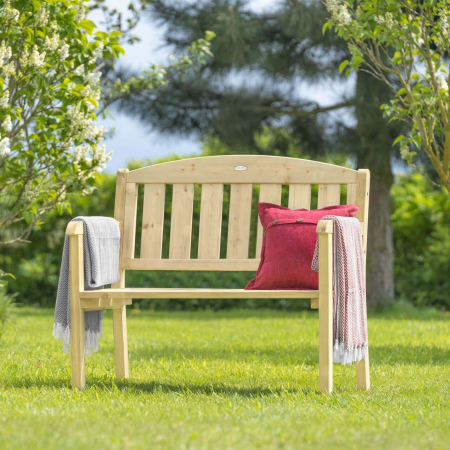 Harrier 2-Seater Wooden Garden Bench [Heavy Duty]