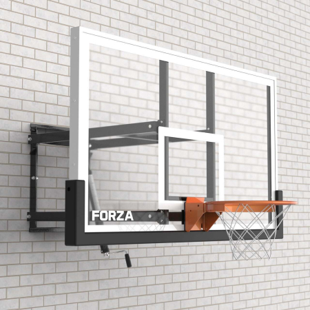 FORZA Glass Basketball Backboard & Hoop [Wall Mounted]  