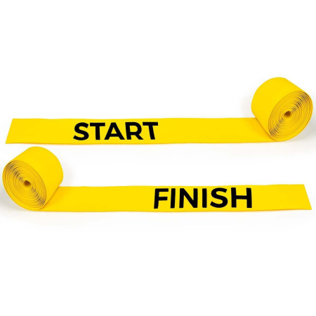 Athletics starting and finishing race track lines