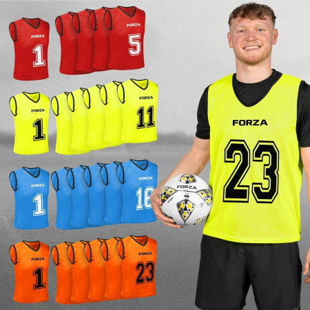 FORZA Premium Numbered Bibs [4x Pack Sizes]