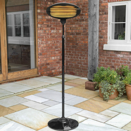 Harrier Rounded Standing Patio Heater | Net World Sports
