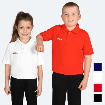 FORZA Kids’ Sports Polo Shirts [Ages 5-10]