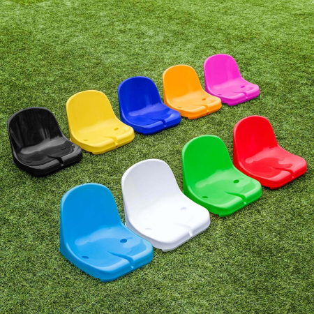 Black Moulded HDPP Seats for Sports Dugout & Shelters | Net World Sports