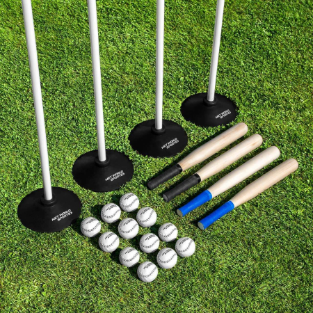 Rounders Sets [Bats, Balls, Poles, Bases & Carry Bag]