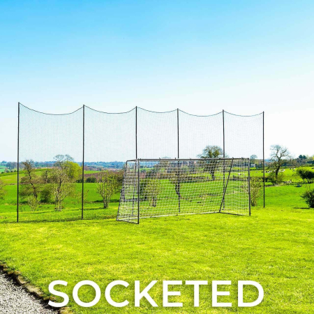 Socketed STOP THAT BALL™ - Ball Stop Net & Posts [12ft High]
