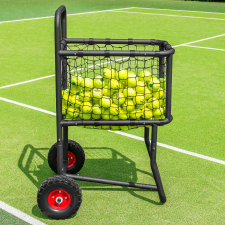 Tennis Ball Carry Cart | Tennis Basket With Wheels | 300 Ball Capacity | Coaching Equipment | Net World Sports