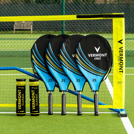 Mini Tennis Net, Racket & Ball Set (10ft Net)