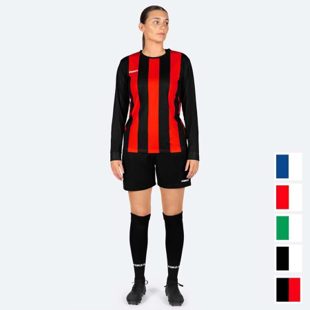 FORZA women's striped long sleeve soccer kits