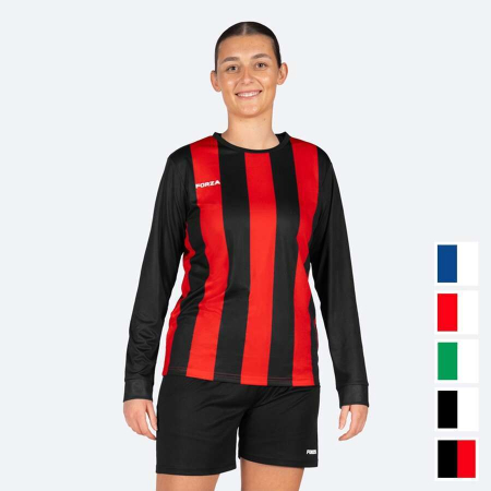 FORZA Women's Striped Long Sleeve Football Shirts
