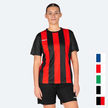 FORZA Women's Striped Short Sleeve Football Shirts