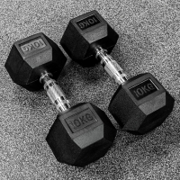METIS Hex Dumbbell Weights [10kg] - Pair