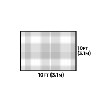 FORTRESS Cricket Net Panels - 10ft x 10ft (3.0m x 3.0m)