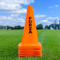 12" FORZA Training Marker Cones [Fluro Orange] - Pack of 10