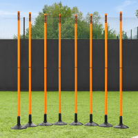 FORZA 6ft Slalom Training Poles [Fluro Orange] + Bases