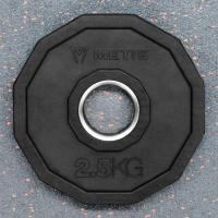 METIS Black Olympic Bumper Plates - [2.5kg Pair]