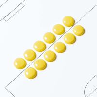 Large Yellow Coaching Board Magnets [12 Pack]