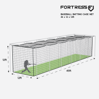 45ft x 12ft x 12ft Baseball Batting Cage Nets (#36)