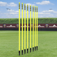 6ft Spring Loaded Aussie Football Training Slalom Poles [Pack Of 8]