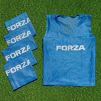 [5 Pack] Blue FORZA Pro Training Bibs/Vests [Junior]