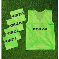[15 Pack] Green FORZA Pro Training Bibs/Vests [Junior]