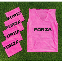 Pink FORZA Pro Training Bibs [10 Pack - Adult S/M]