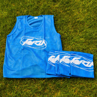 Blue FORZA Pro Rugby Training Bibs/Vests [15 Pack - Junior]