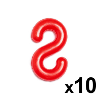 Plastic Chain Connectors [8mm] - Red