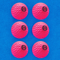 FORZA 3-Star Dimple Training Hockey Balls [Fluro Pink | Pack of 6]