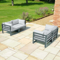 Harrier Alu Sofa Set (4 Seats) + Ottoman + Cover