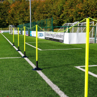 FORZA Football Astroturf Crowd Control Barrier - 60m Barrier + Bases