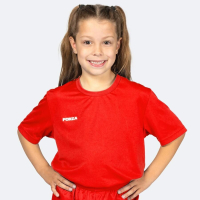 FORZA Kids' Classic Short Sleeve Football Shirt [Age 7-8] - Red