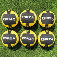 FORZA 7in Cloth Dodgeball Balls - Pack of 6 - Yellow & Black